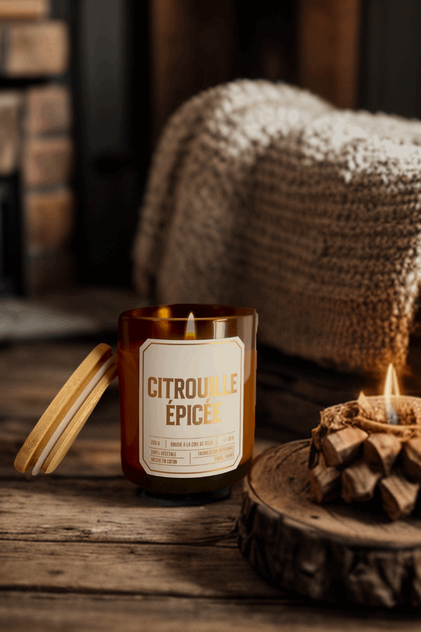 Bougie Parfumée Citrouille Épicé Officine Lutèce