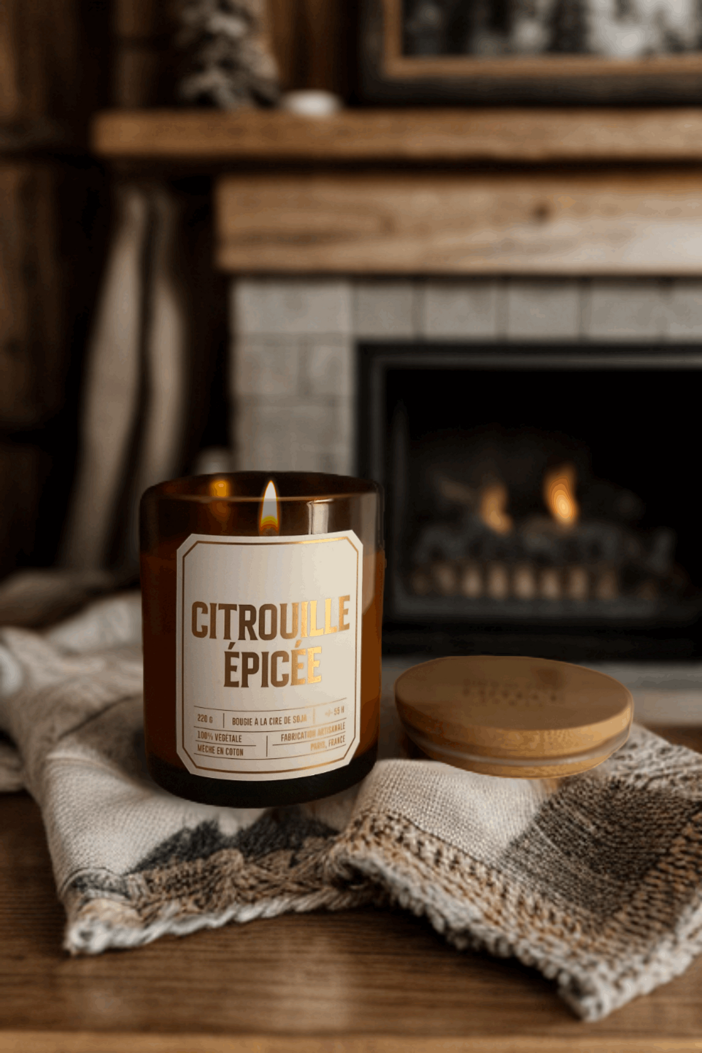 Bougie Parfumée Citrouille Épicé Officine Lutèce