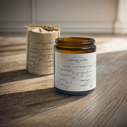 Bougie apothicaire - Thym & Citron Vert Officine Lutèce