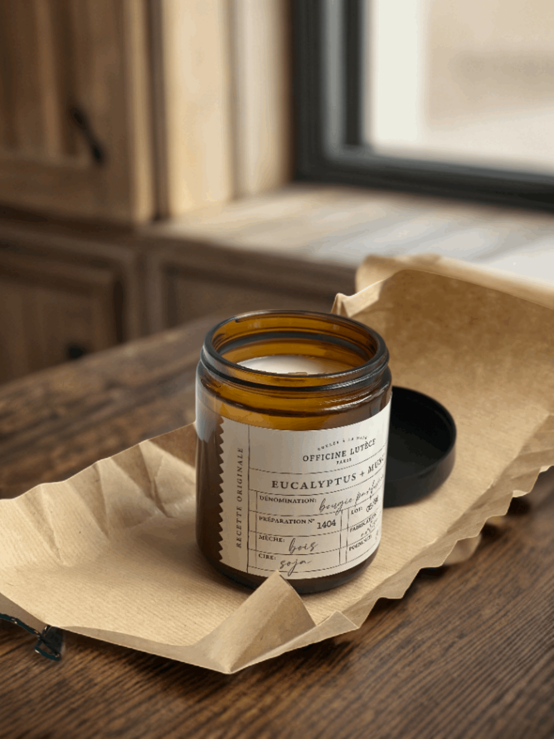 Bougie apothicaire - Eucalyptus + Musc Officine Lutèce