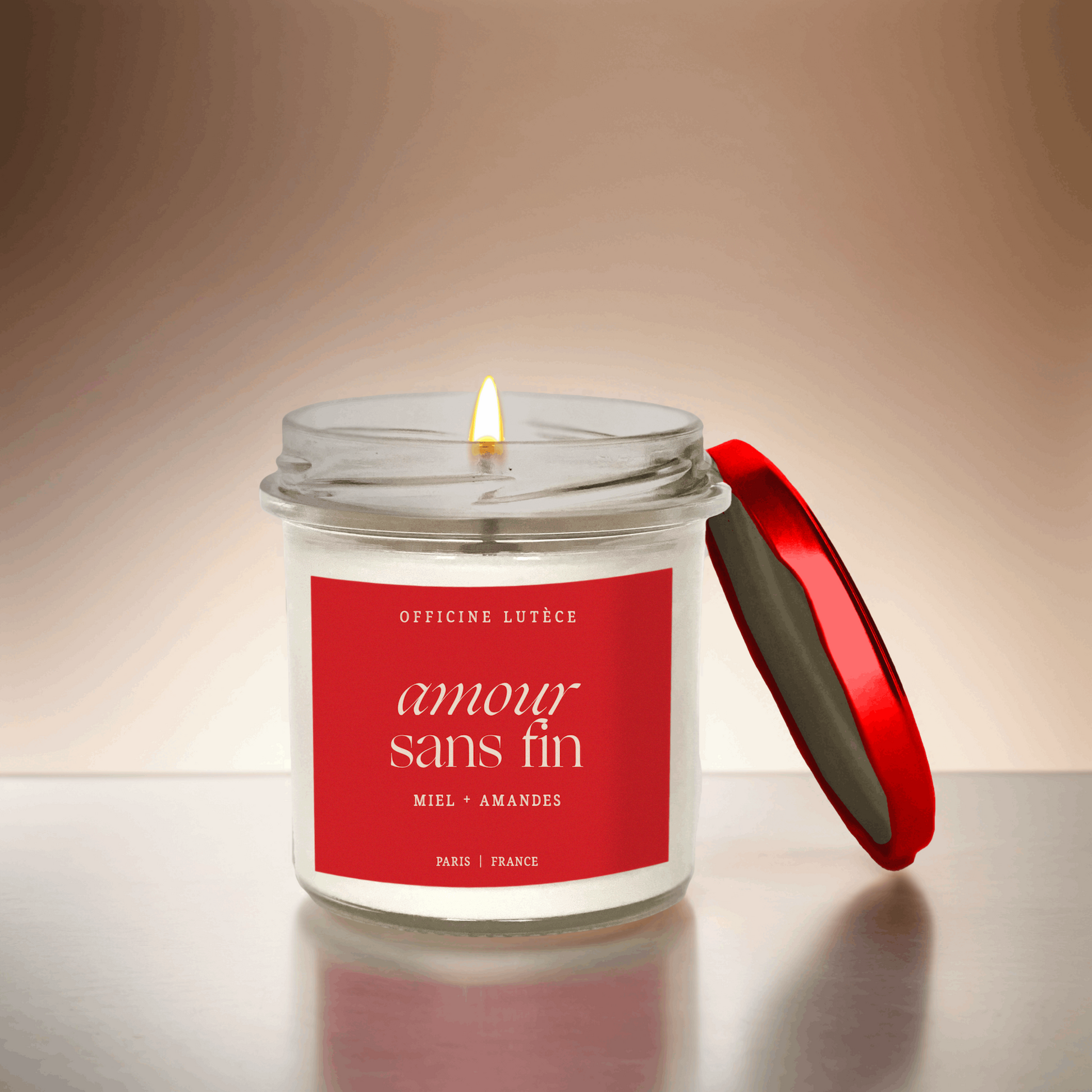 Bougie "Amour sans fin" : Miel + Amandes 🍯 Officine Lutèce