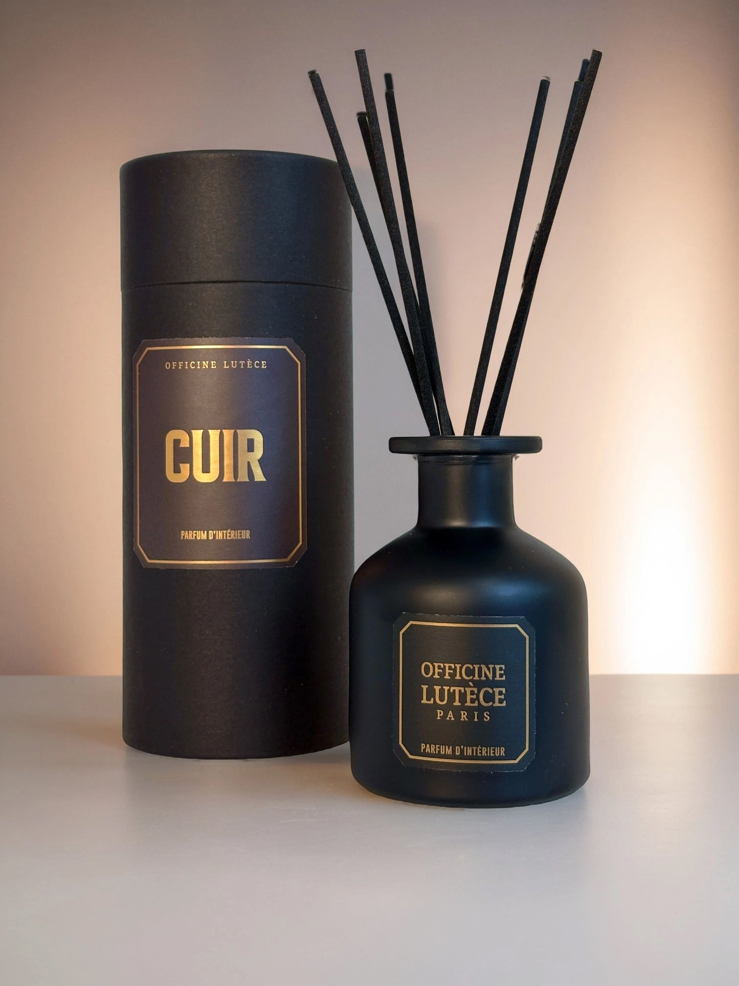 Cuir - Diffuseur à bâtonnets Officine Lutèce