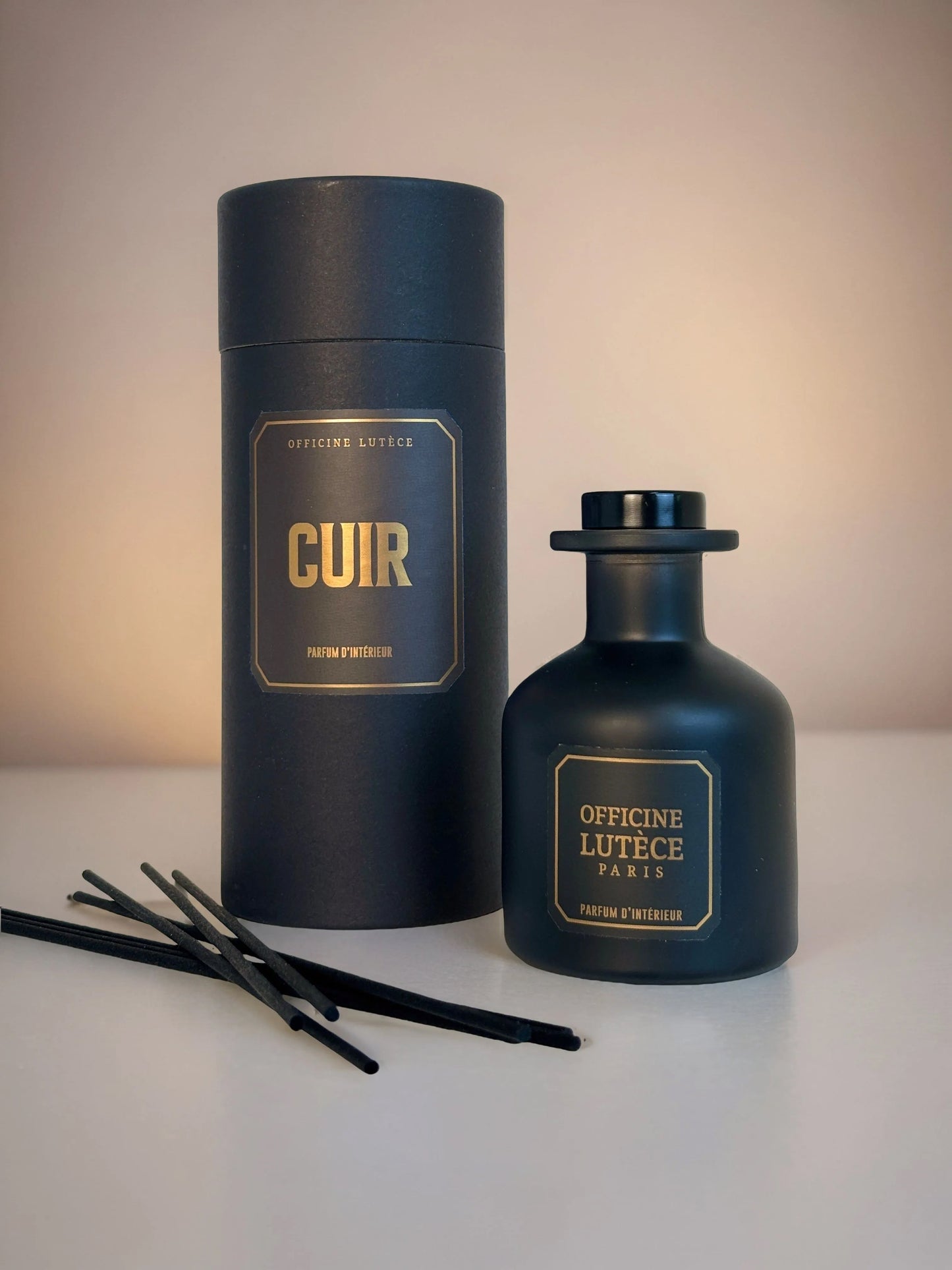 Cuir - Diffuseur à bâtonnets Officine Lutèce