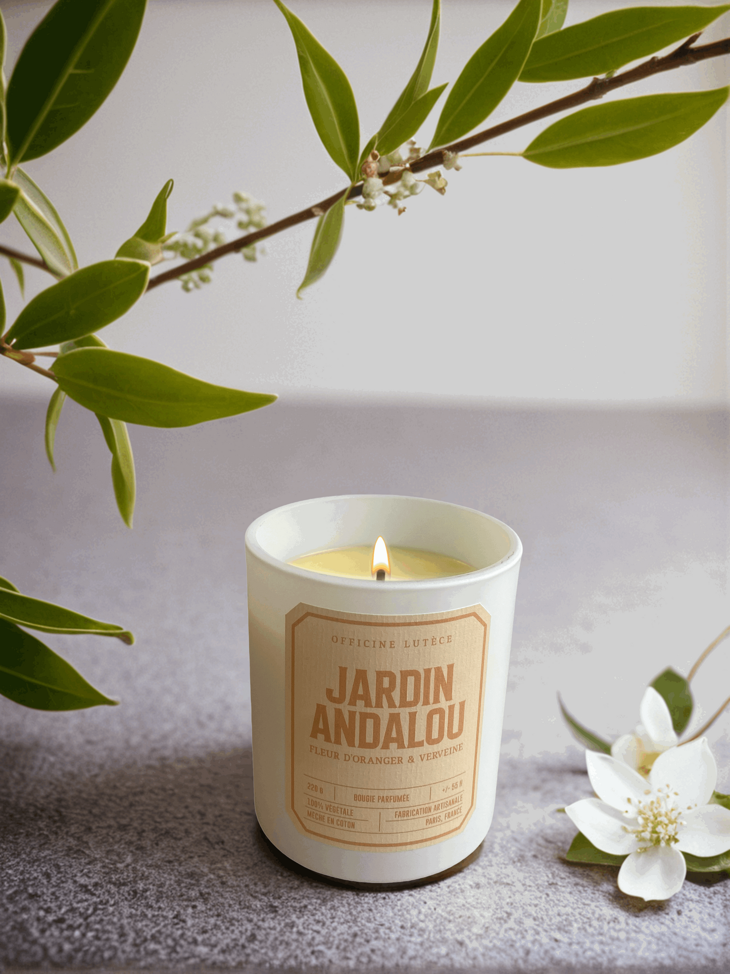 Bougie Jardin Andalou - Fleur d'Oranger & Verveine Officine Lutèce