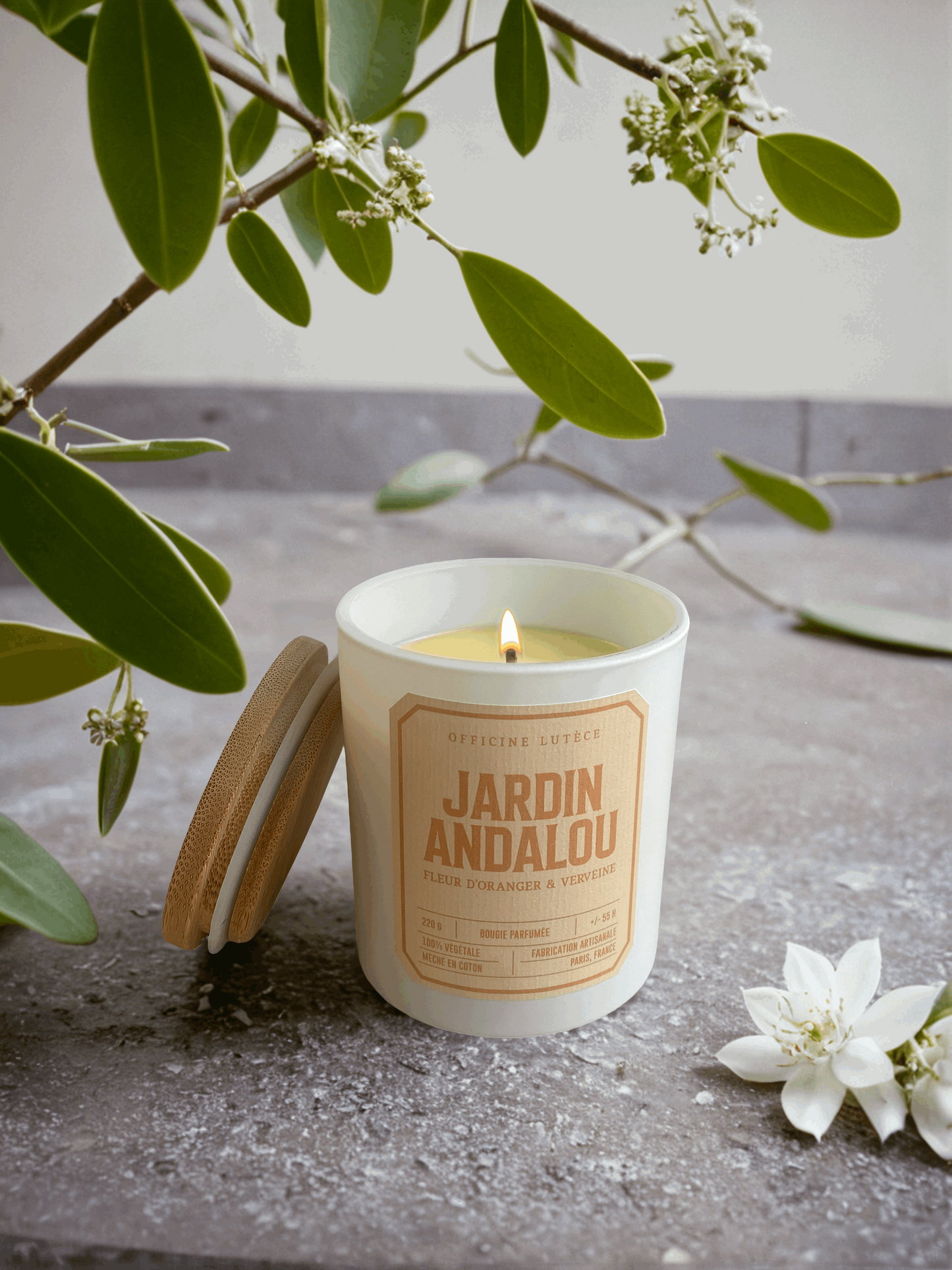 Bougie Jardin Andalou - Fleur d'Oranger & Verveine Officine Lutèce
