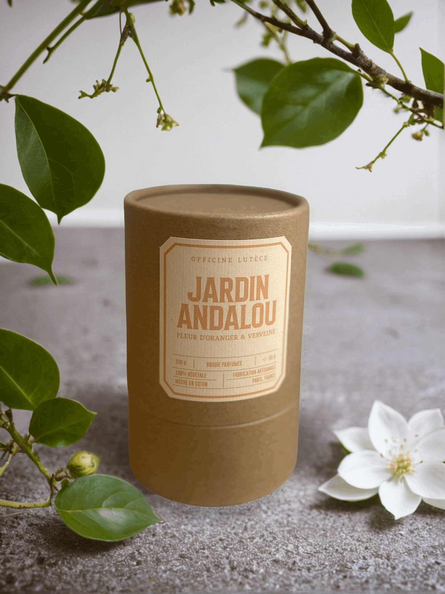 Bougie Jardin Andalou - Fleur d'Oranger & Verveine Officine Lutèce