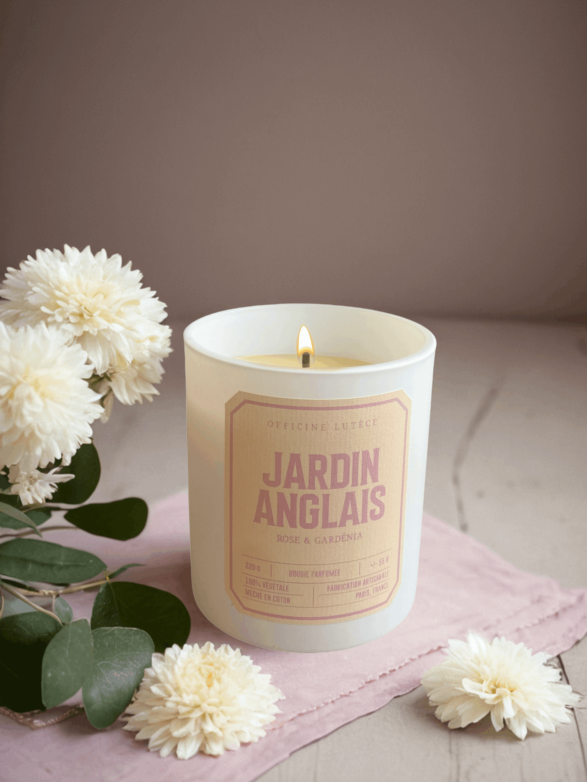 Bougie Jardin Anglais  - Rose & Gardénia Officine Lutèce