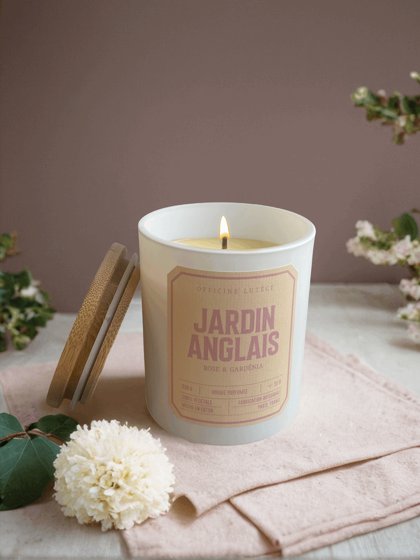 Bougie Jardin Anglais  - Rose & Gardénia Officine Lutèce