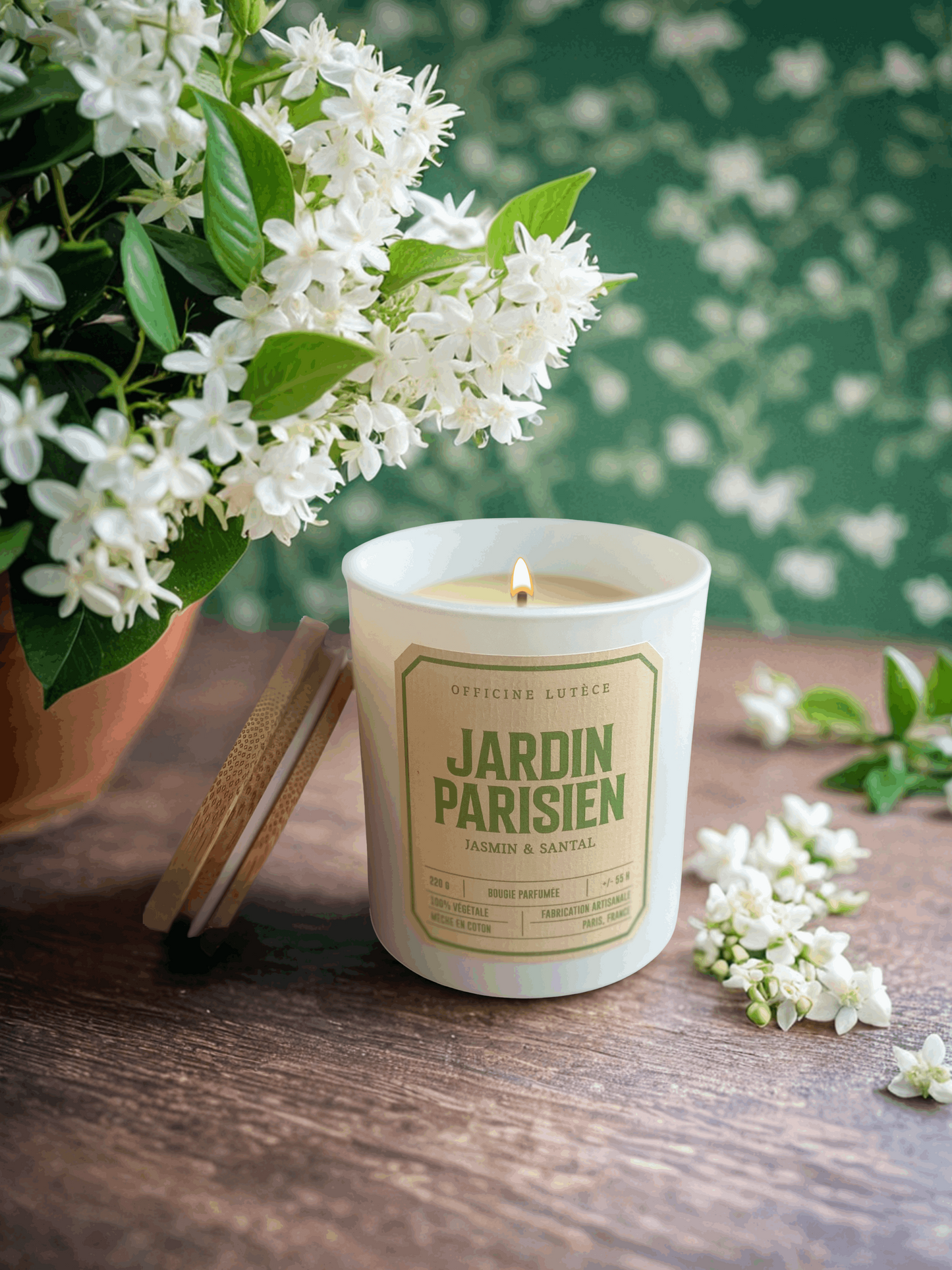 Bougie Jardin Parisien  - Jasmin & Santal Officine Lutèce