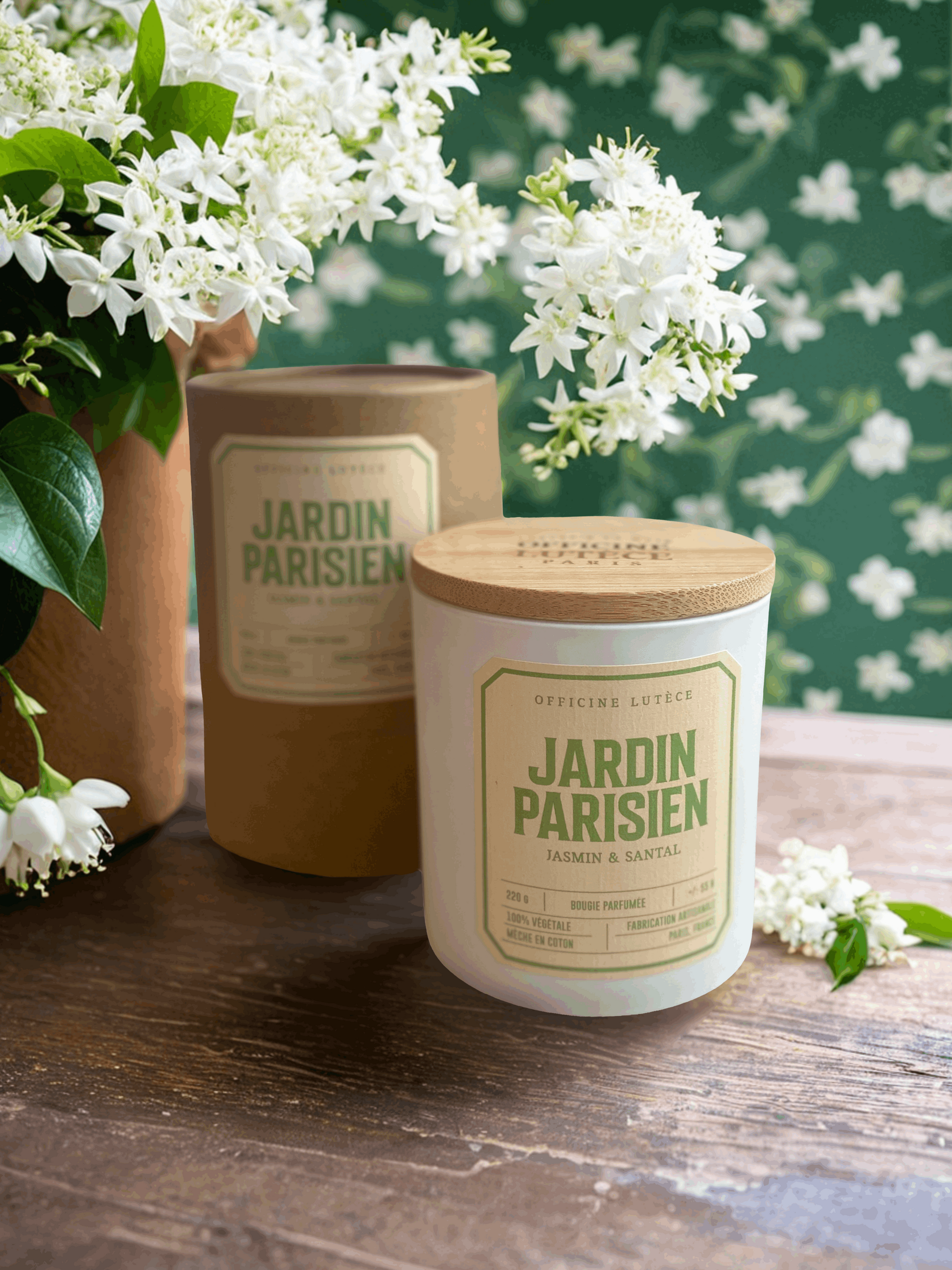 Bougie Jardin Parisien  - Jasmin & Santal Officine Lutèce