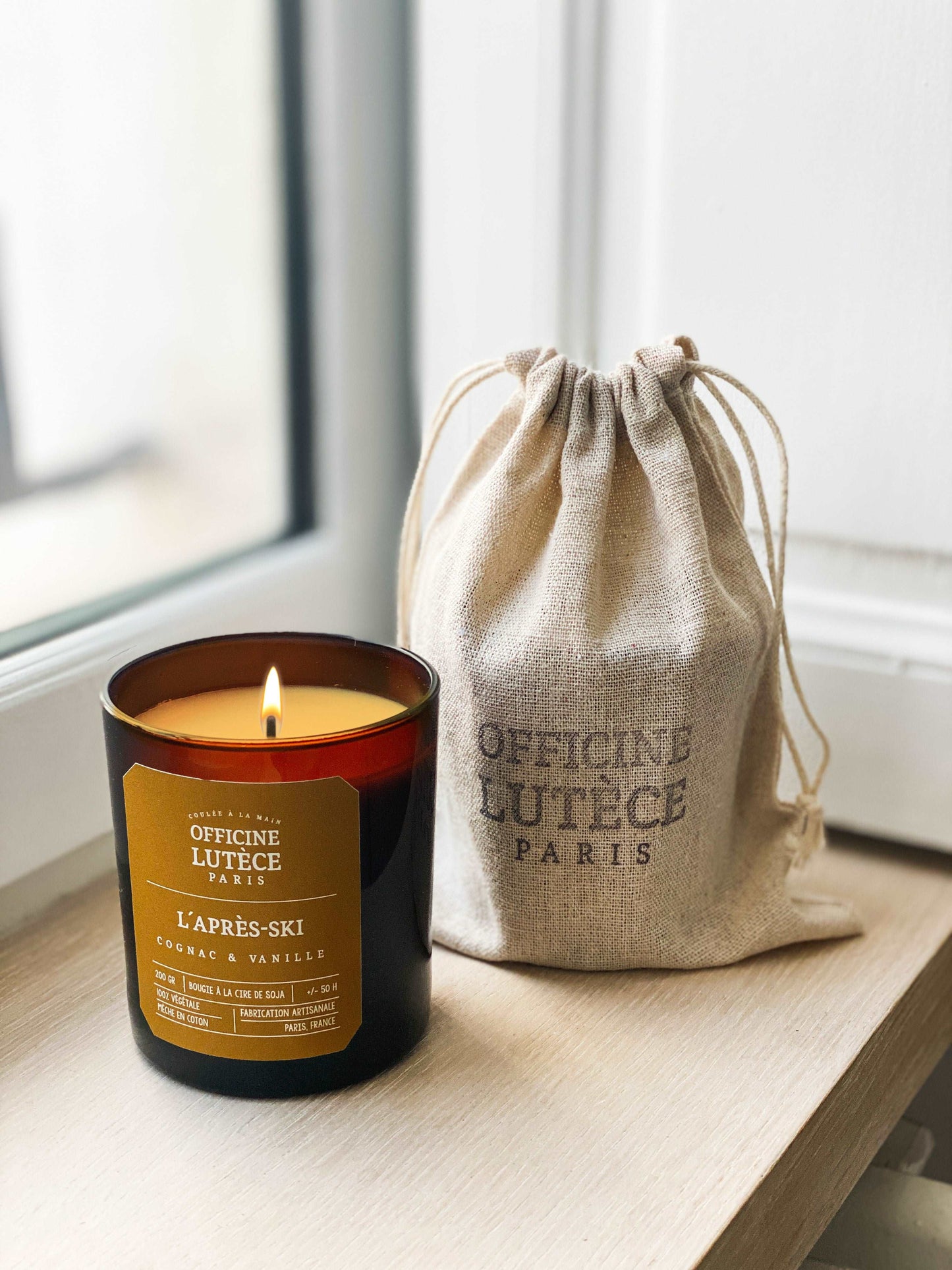 Bougie Parfumée "L'Après-ski" - Cognac et Vanille Officine Lutèce