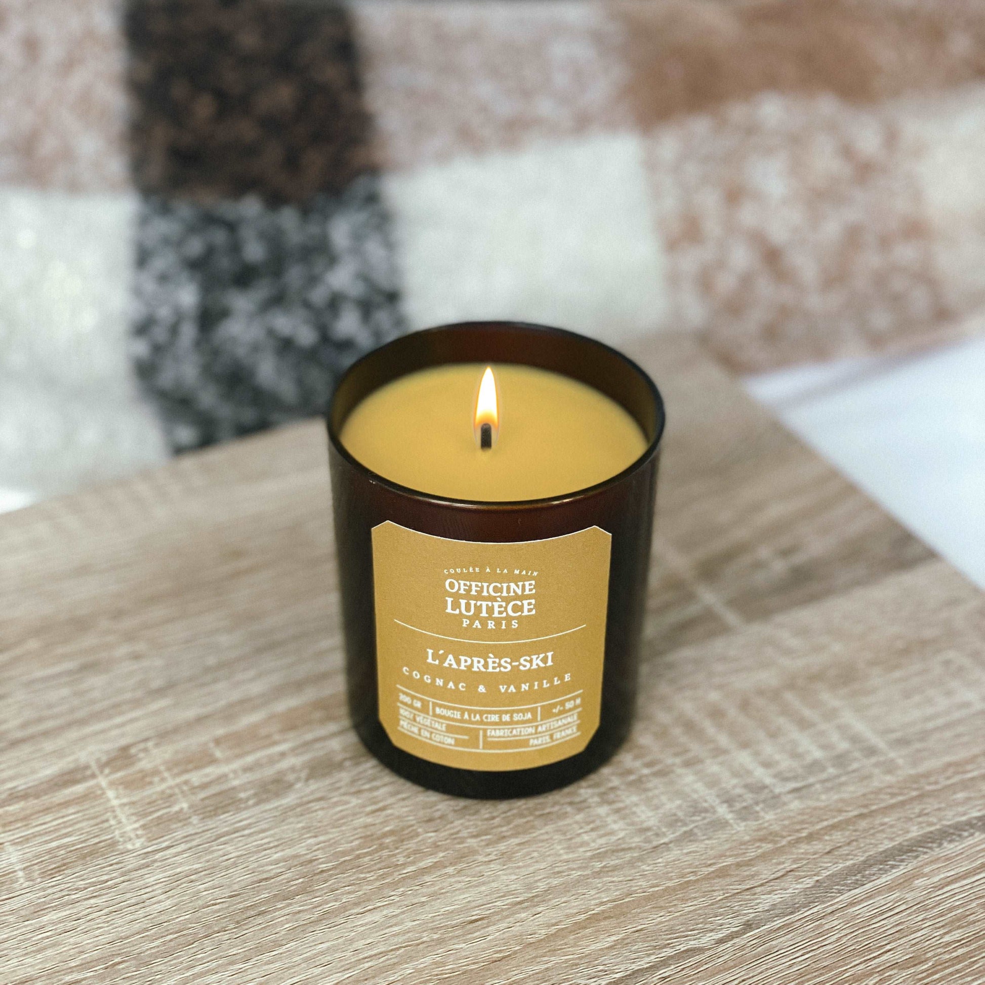 Bougie Parfumée "L'Après-ski" - Cognac et Vanille Officine Lutèce