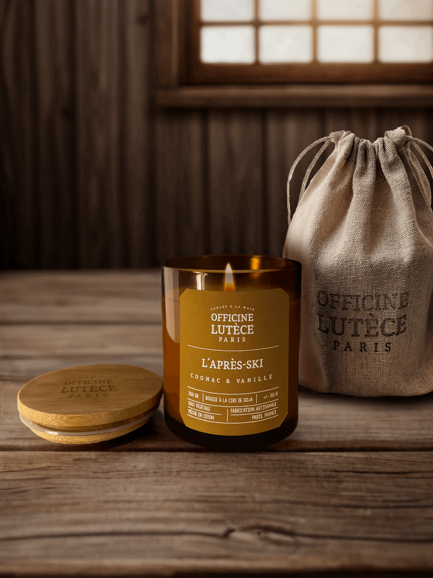 Bougie Parfumée "L'Après-ski" - Cognac et Vanille