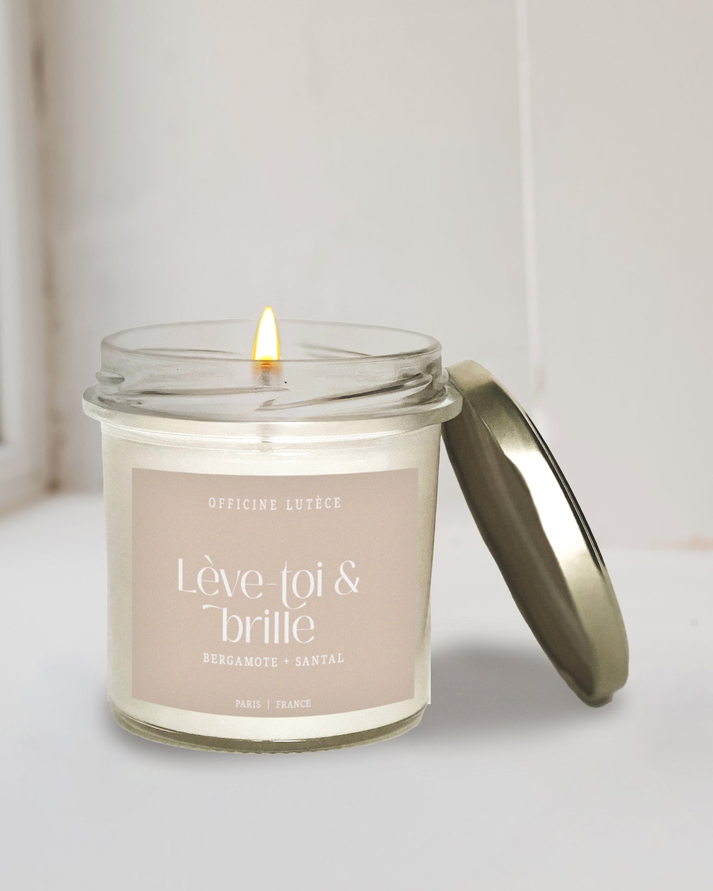 Bougie "Lève-toi & Brille" - Bergamote + Santal Officine Lutèce