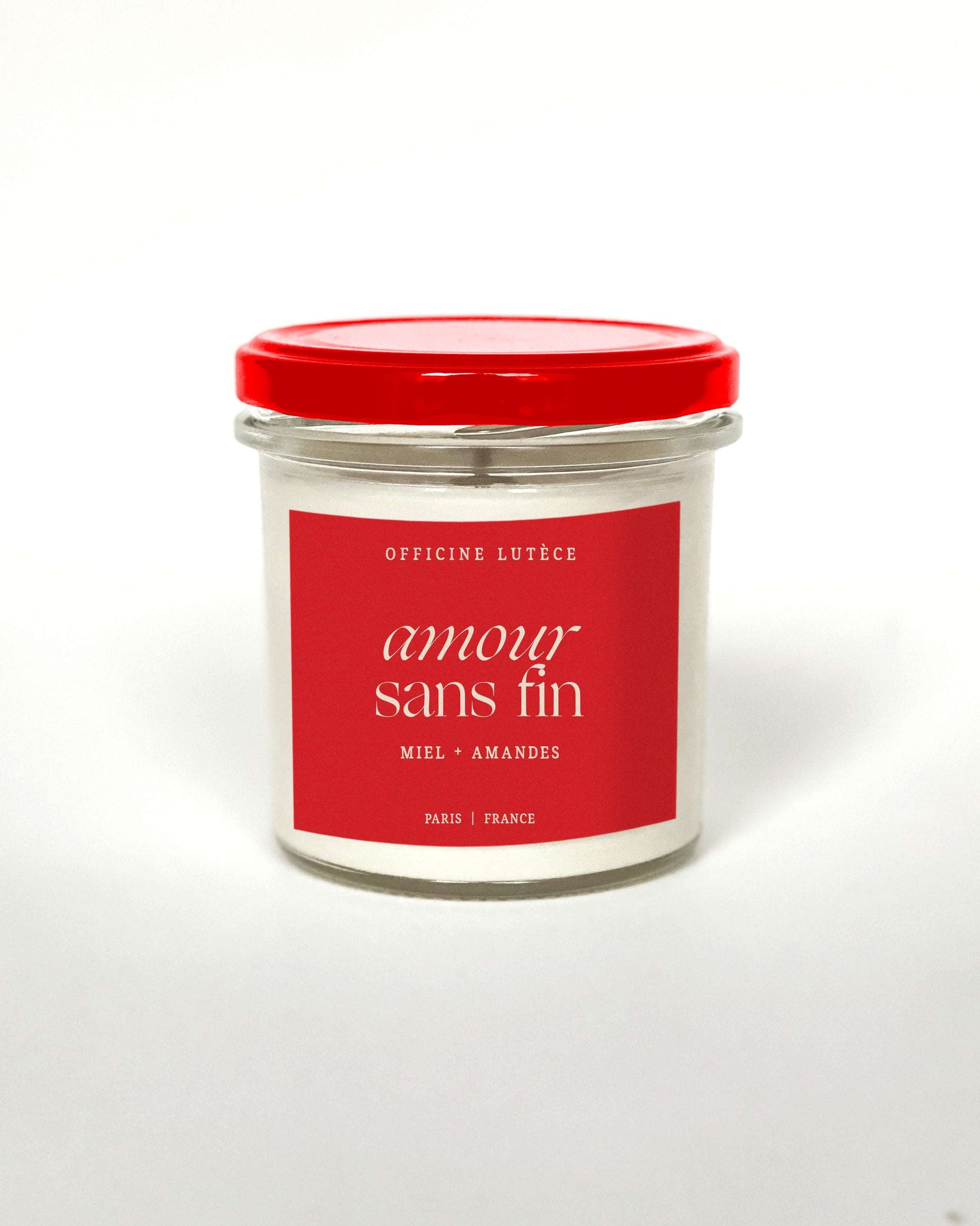 Bougie "Amour sans fin" : Miel + Amandes 🍯 Officine Lutèce