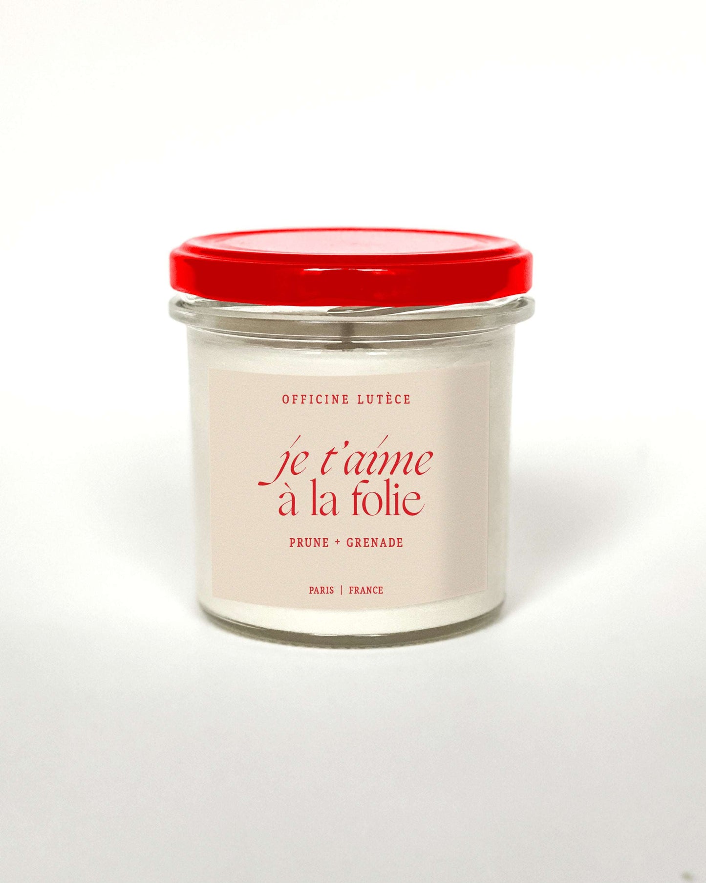 Bougie "Je t'aime à la folie" : Prune + Grenade 🫐 Officine Lutèce