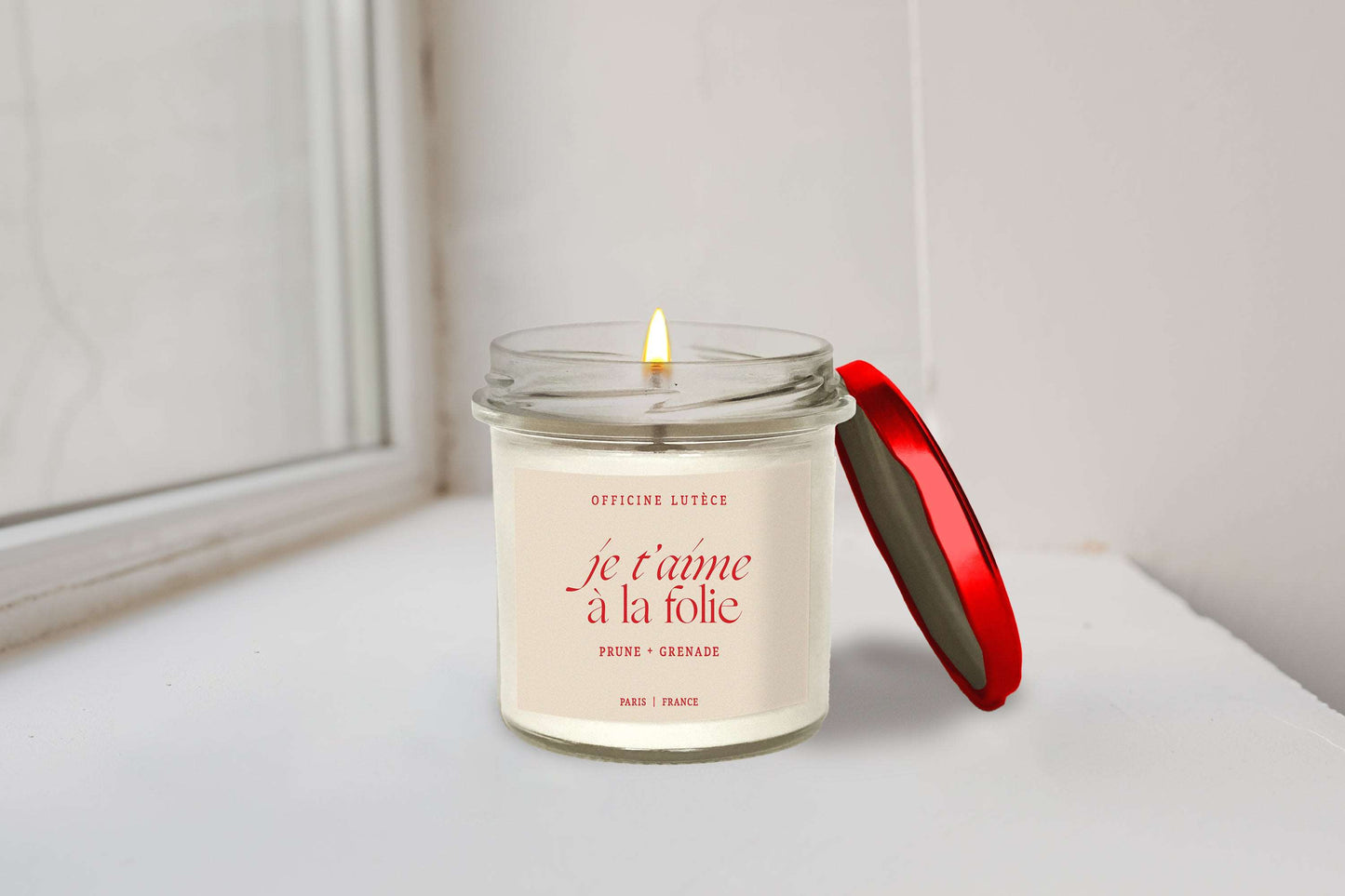 Bougie "Je t'aime à la folie" : Prune + Grenade 🫐 Officine Lutèce