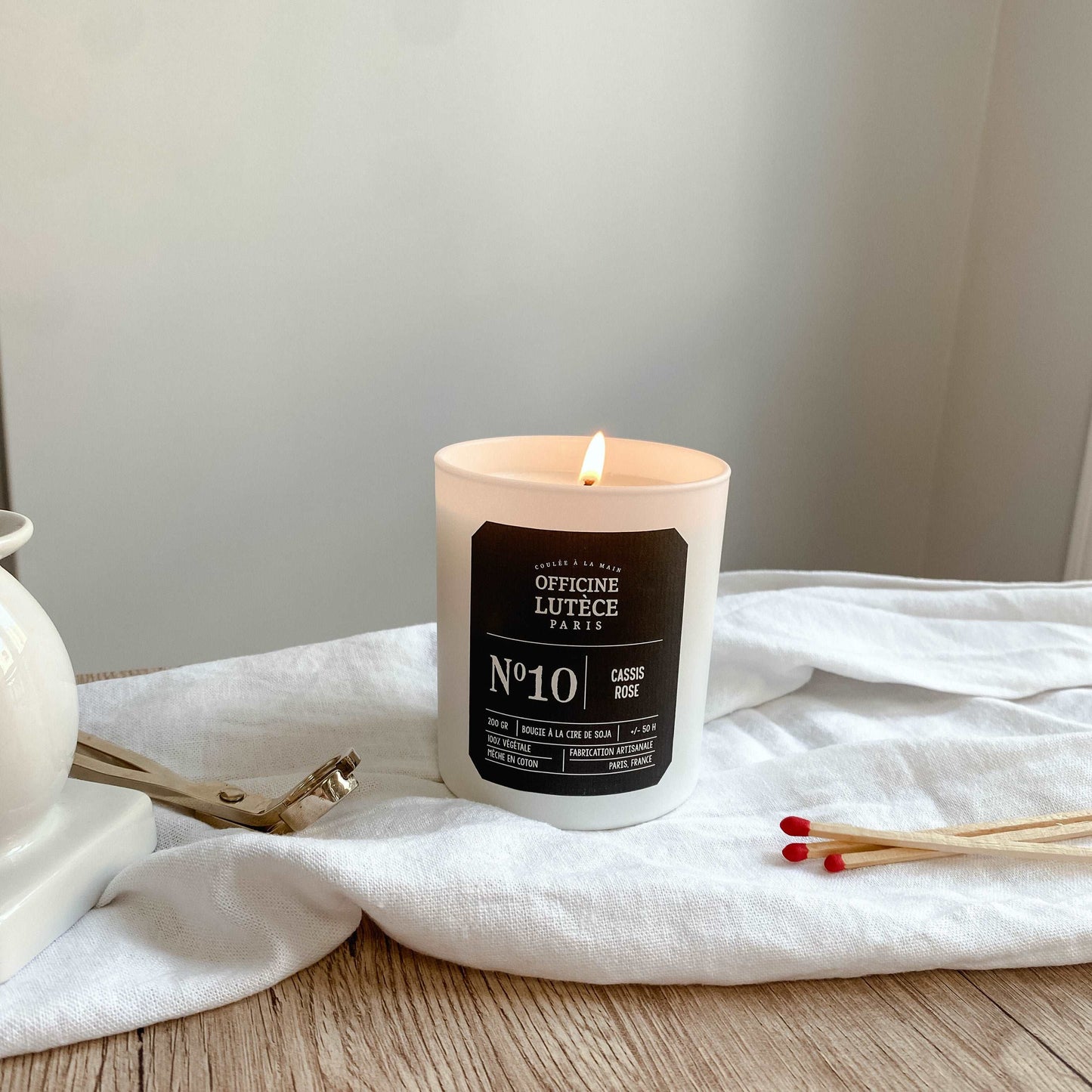 Bougie parfumée N°10 Cassis Rose Officine Lutèce