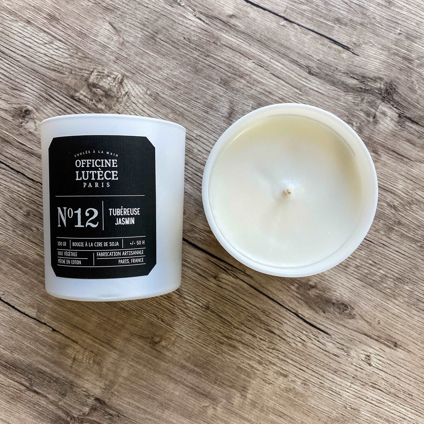 Bougie parfumée N°12 Tubéreuse Jasmin Officine Lutèce