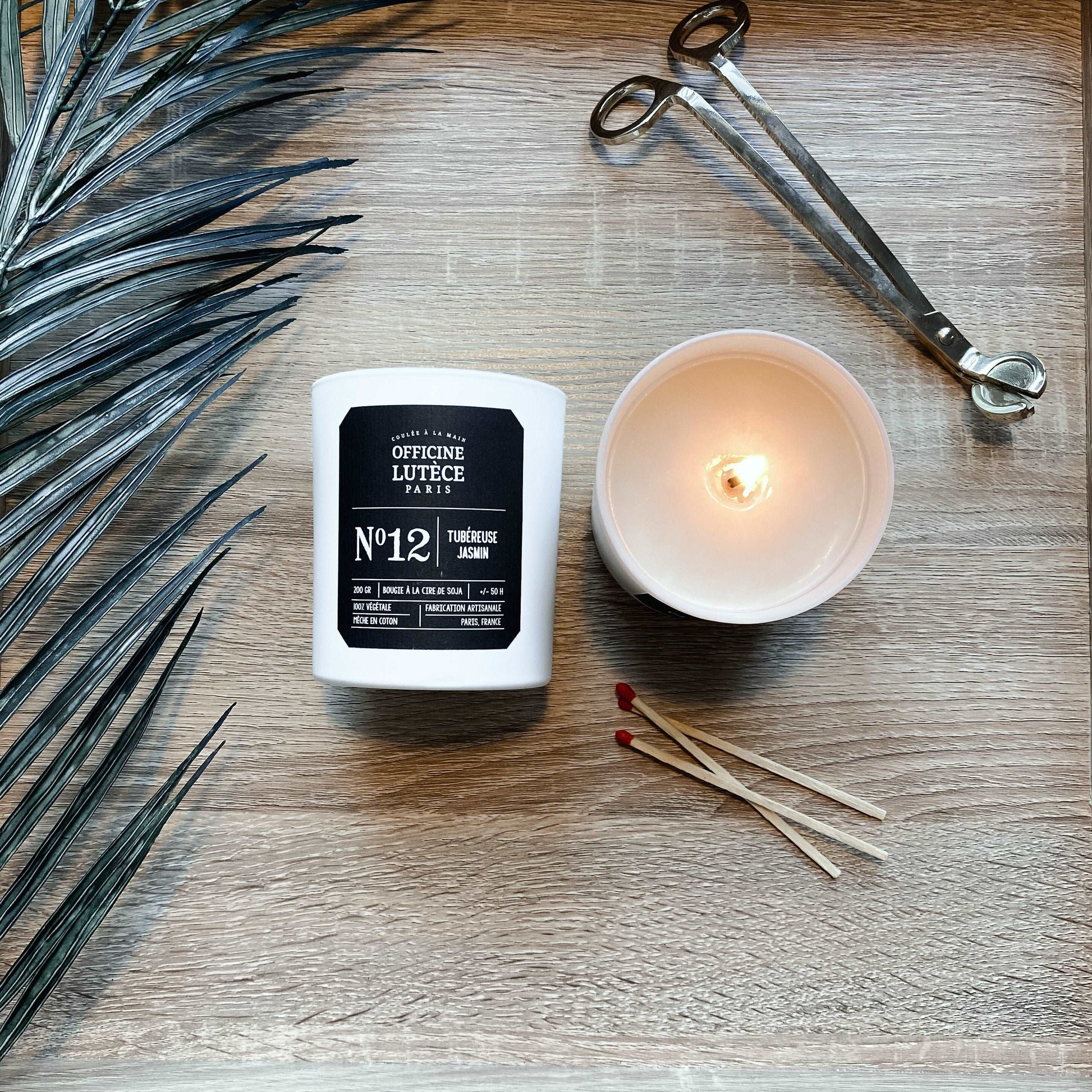 Bougie parfumée N°12 Tubéreuse Jasmin Officine Lutèce