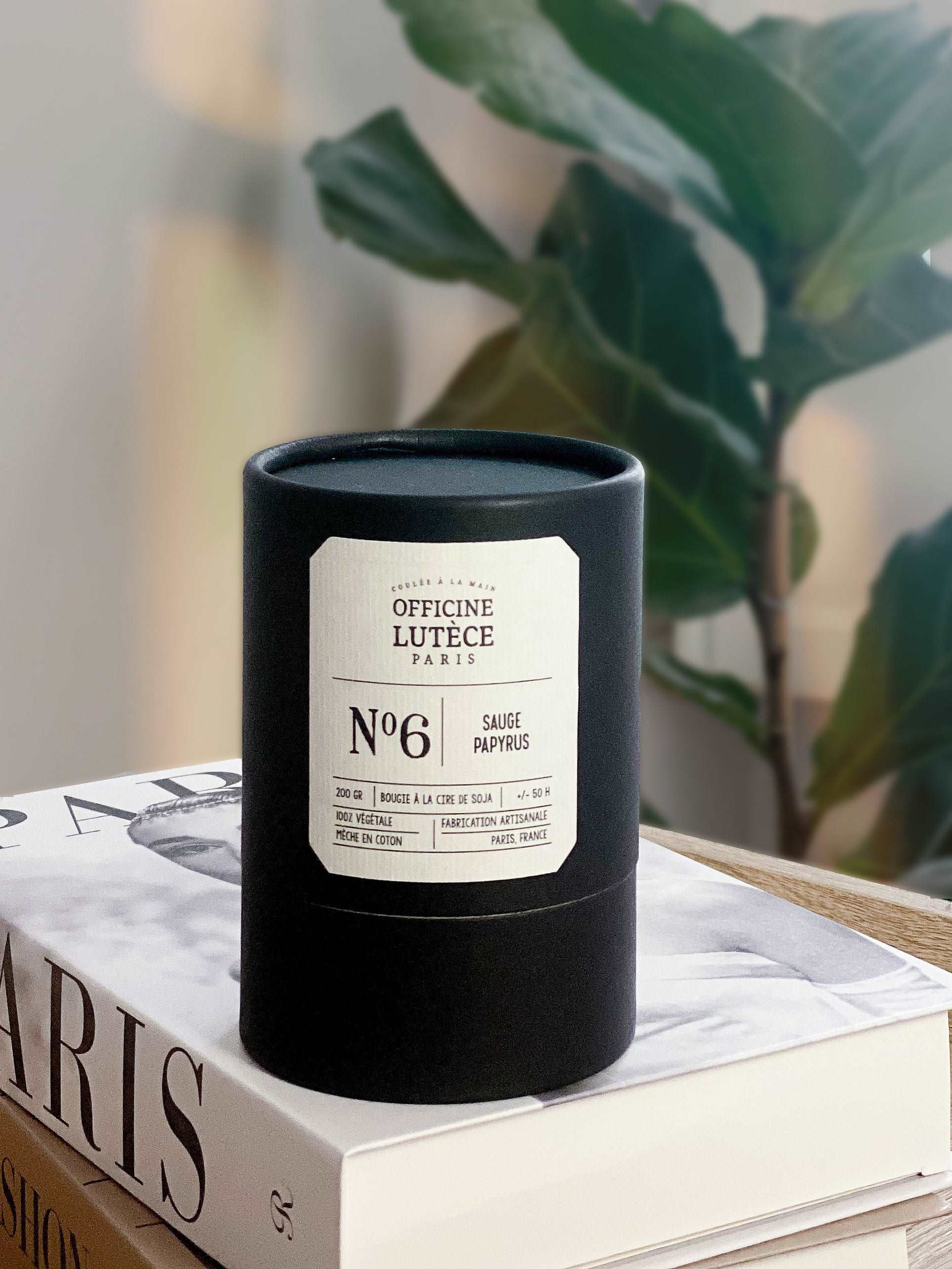 Bougie Parfumée N°6 Sauge Papyrus Officine Lutèce