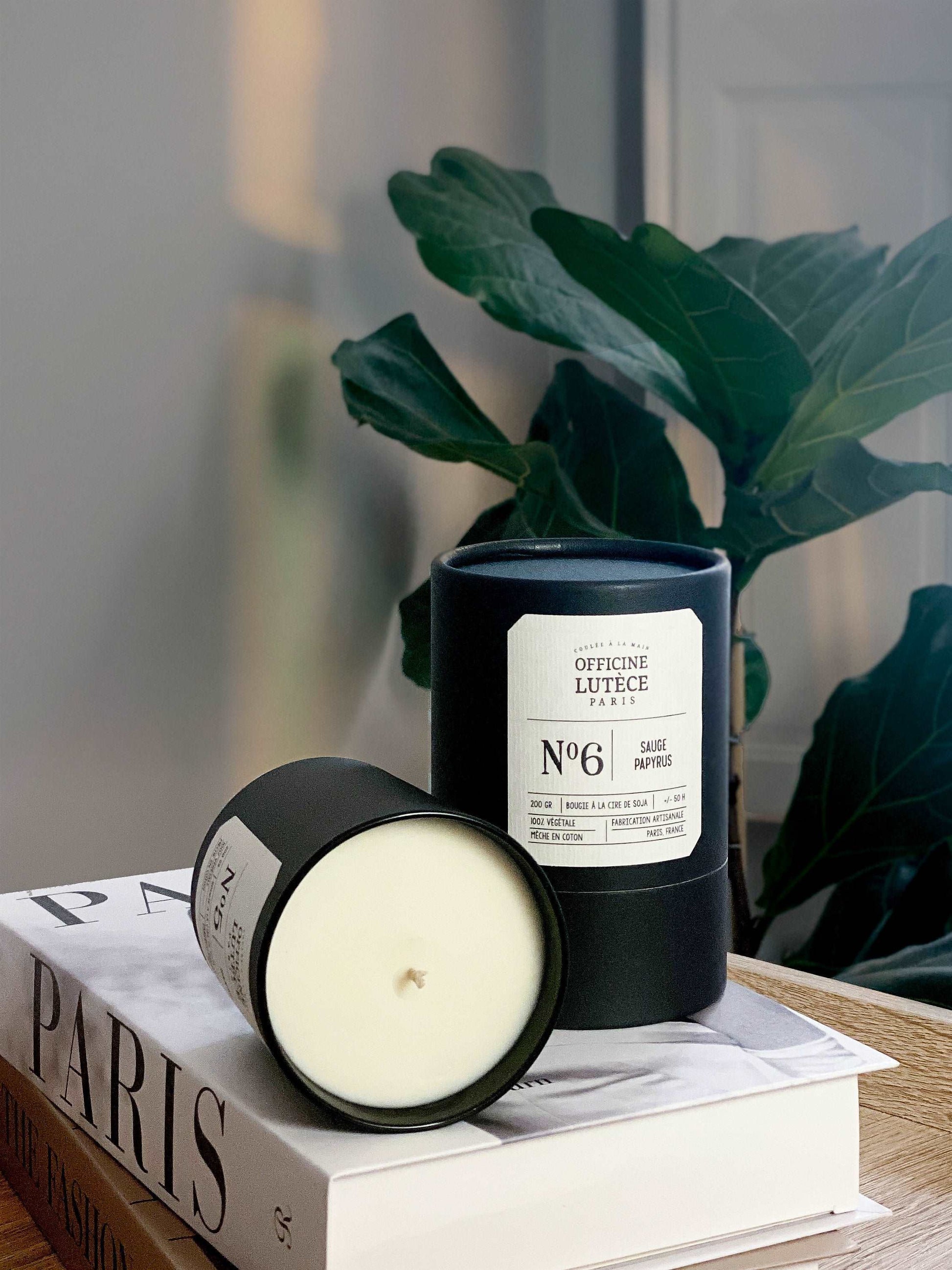 Bougie Parfumée N°6 Sauge Papyrus Officine Lutèce
