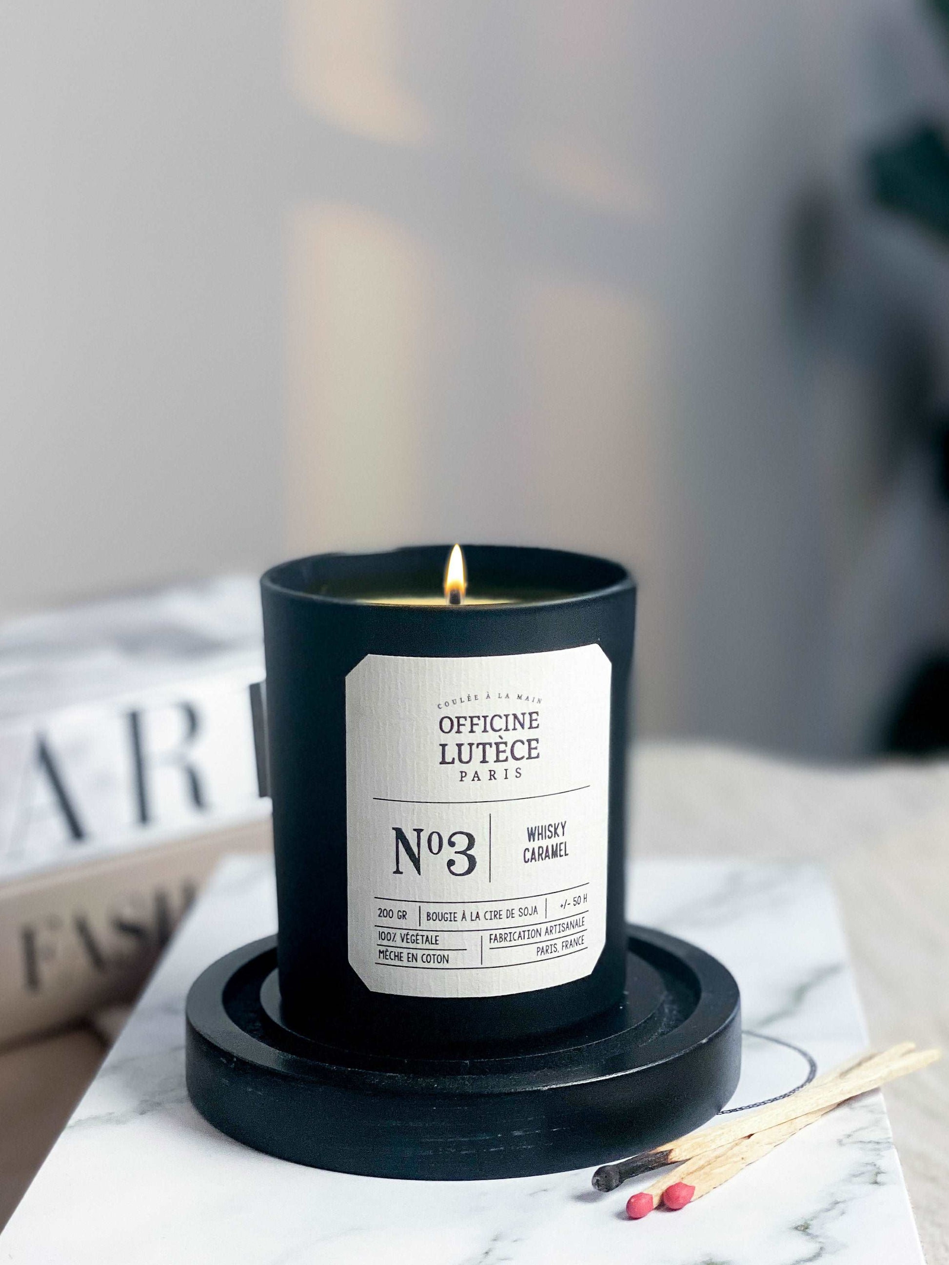 Bougie Parfumée Nº3 Whisky Caramel Officine Lutèce