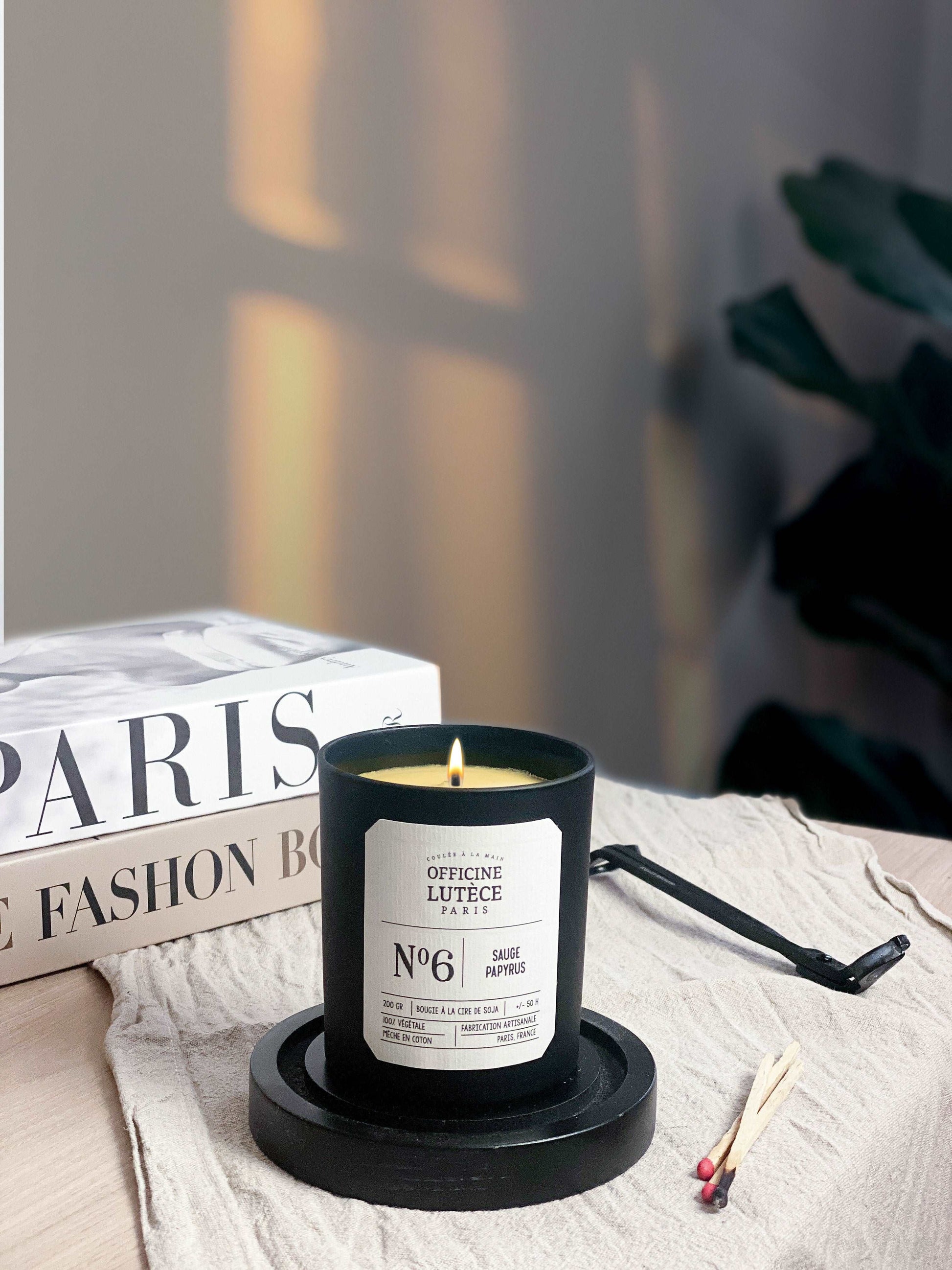 Bougie Parfumée N°6 Sauge Papyrus Officine Lutèce