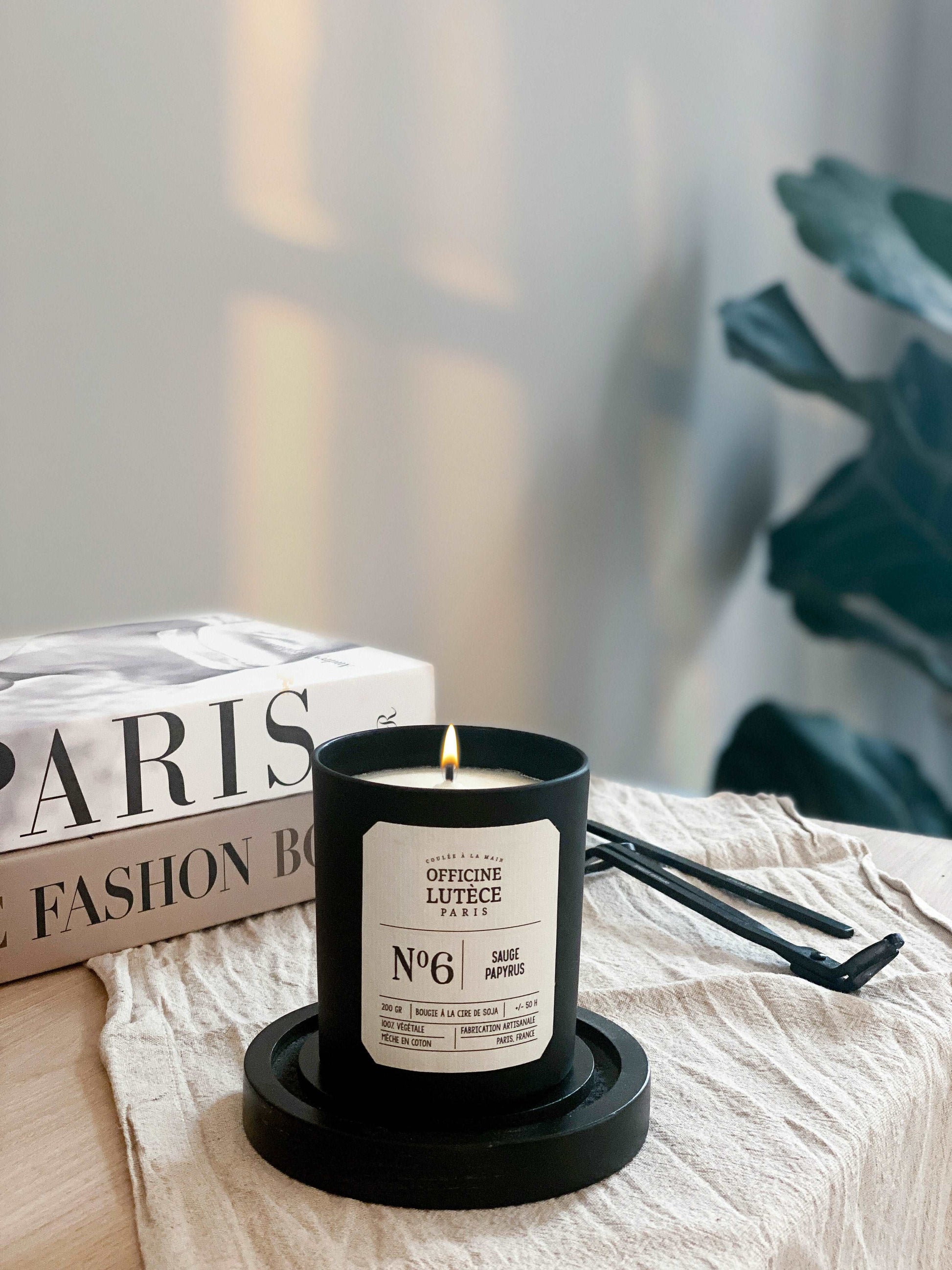 Bougie Parfumée N°6 Sauge Papyrus Officine Lutèce