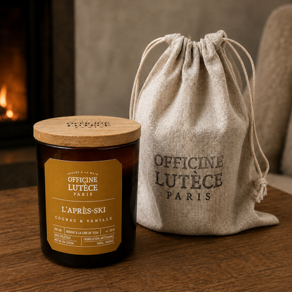 Bougie Parfumée "L'Après-ski" - Cognac et Vanille Officine Lutèce