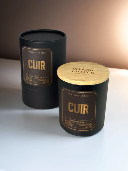 Cuir - Bougie parfumée Officine Lutèce