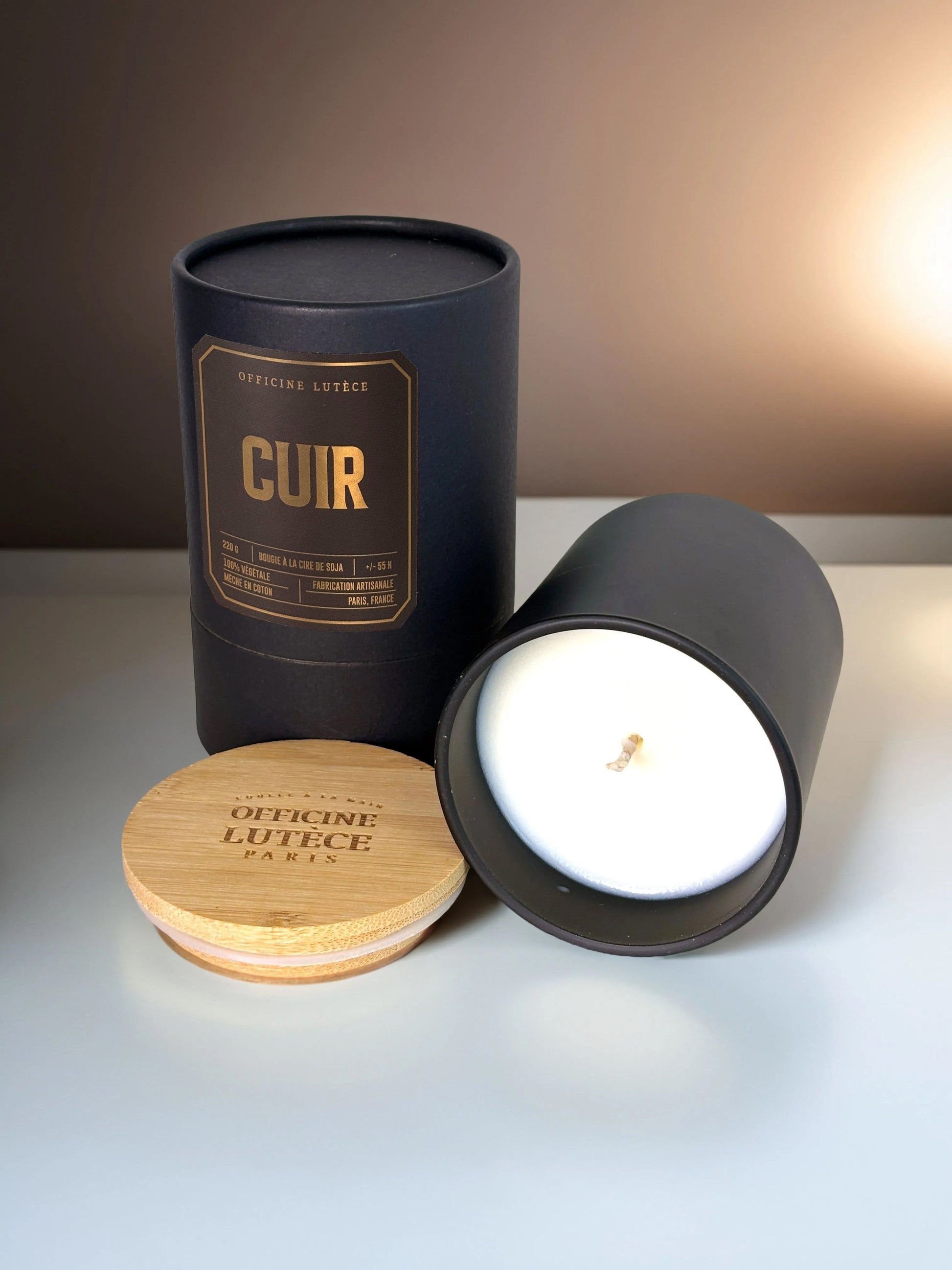 Cuir - Bougie parfumée Officine Lutèce