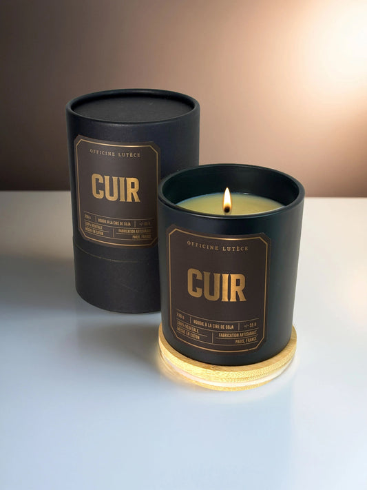 Cuir - Bougie parfumée Officine Lutèce