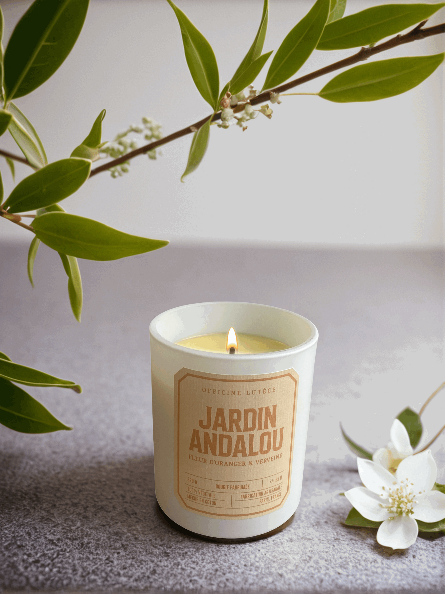 Bougie Jardin Andalou  - Fleur d'Oranger & Verveine Officine Lutèce