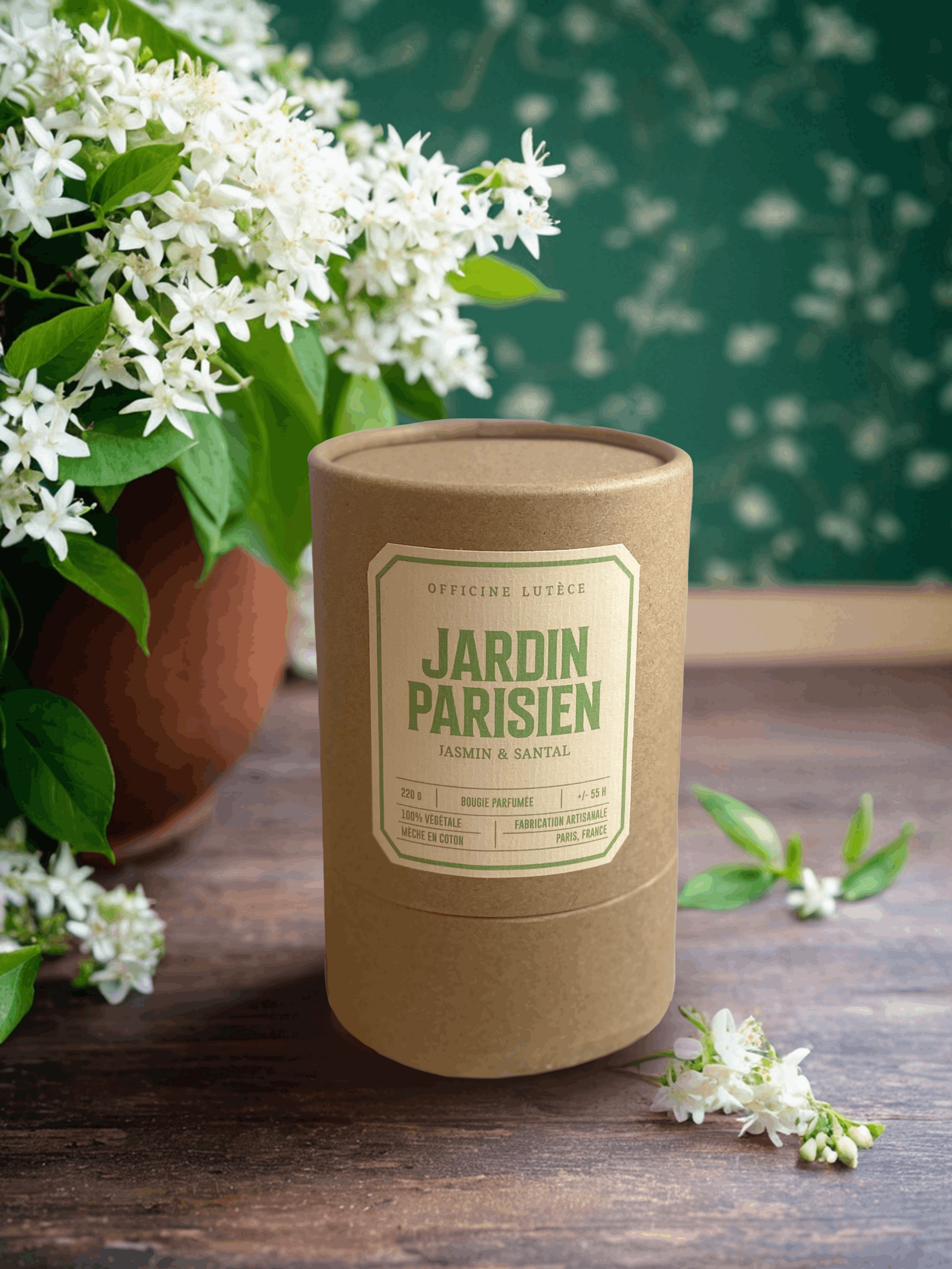Bougie Jardin Parisien  - Jasmin & Santal Officine Lutèce
