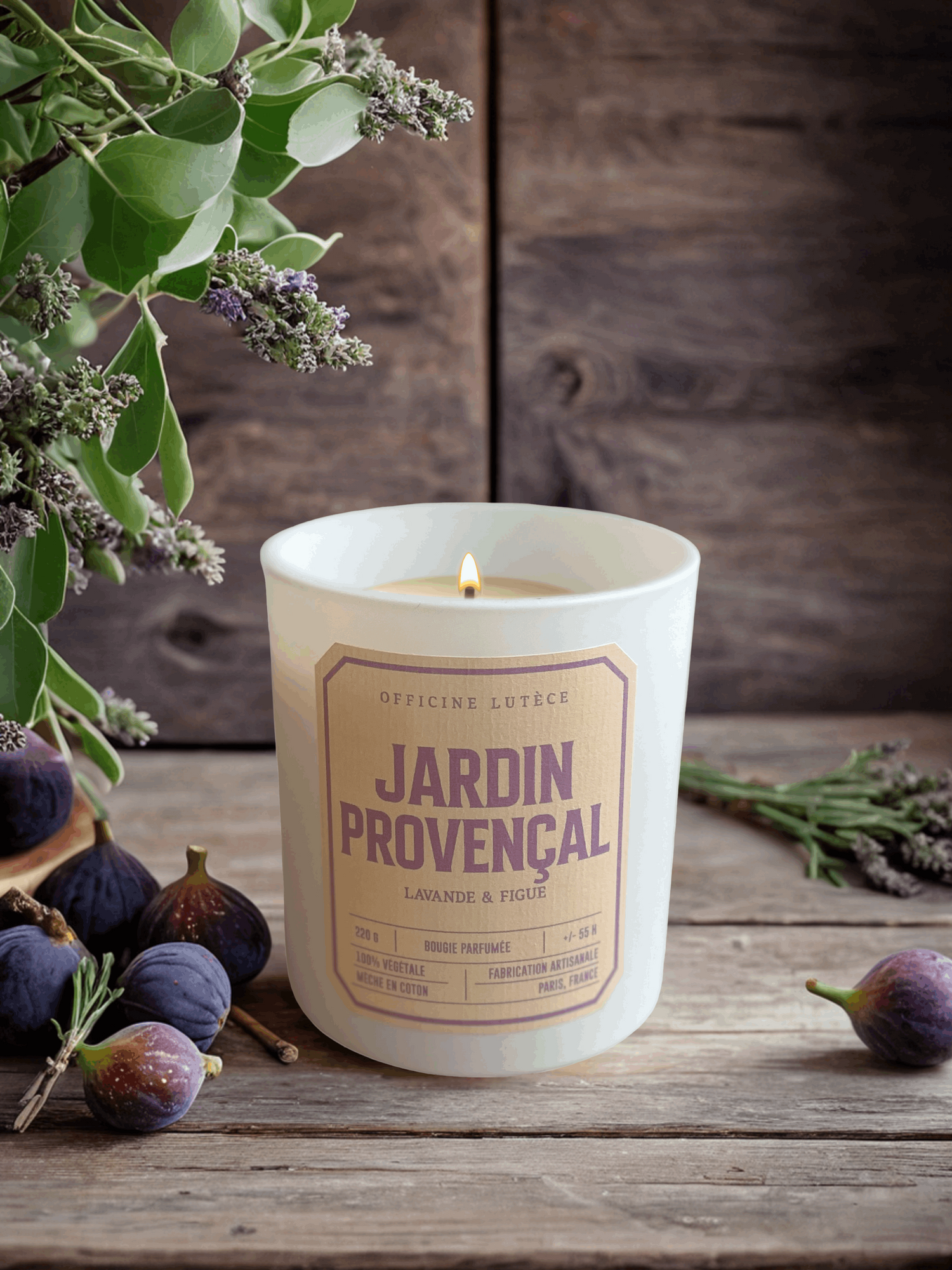 Bougie Jardin Provençal  - Lavende & Figue Officine Lutèce