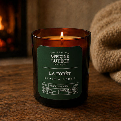 Bougie Parfumée "La Forêt" - Sapin et Cèdre Officine Lutèce
